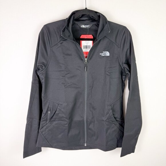 The North Face Tech Mezzaluna Full Zip Jacket Women’s M Black Lightweight - Picture 2 of 9